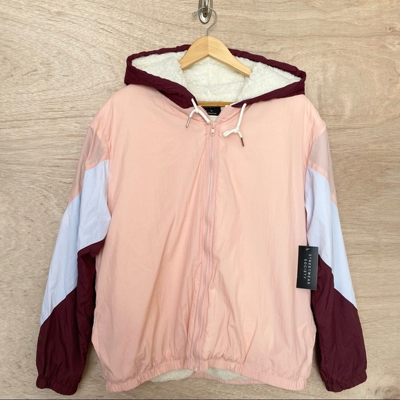 NWT. Streetwear Society. Sherpa lined windbreaker. XL - Picture 1 of 9